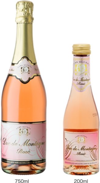 画像2: 【ノンアル】 ノンアルコールワイン デュク・ドゥ・モンターニュ ロゼ ミニ 200ml (2)