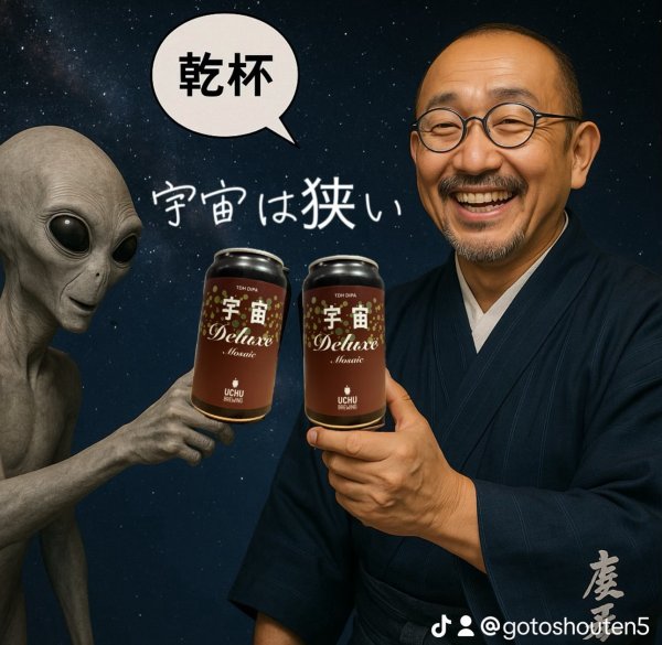 画像1: 【クラフトビール】うちゅうブルーイング 宇宙DELUXE Mosaic   350ml 缶（冷蔵） (1)