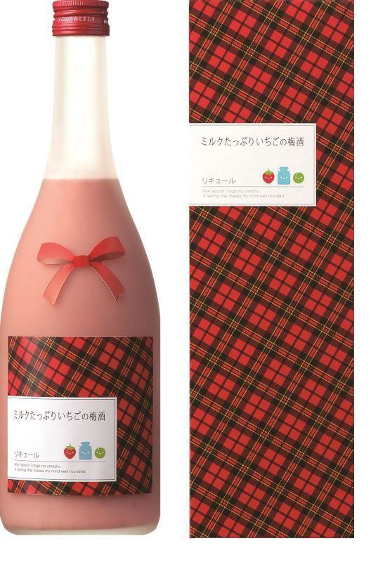 【梅酒】 研醸 ミルクたっぷりいちごの梅酒 8度 720ml